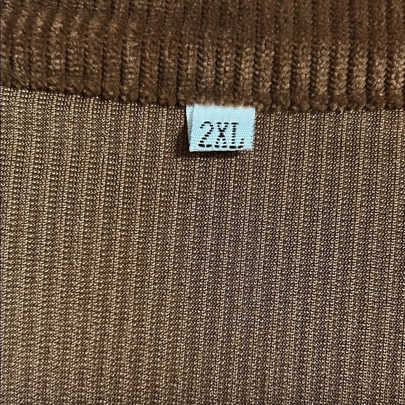 Brown Corduroy Button-Up Shirt - Picture 2 of 5